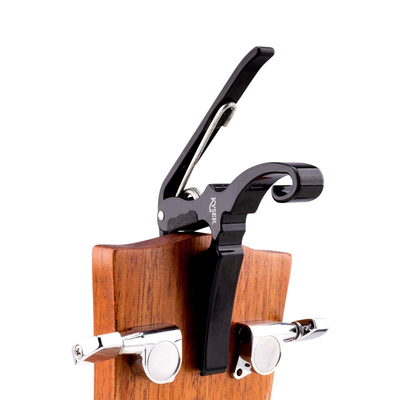 Kyser Musical Products Drop D Partial Guitar Capo, KGDBA, Black - Five String Capos, Drop D Tuning, Made in USA, Quality, Strong, Lightweight, Quick & Easy Key Changes, Innovative, Perfect Fit - Image 4